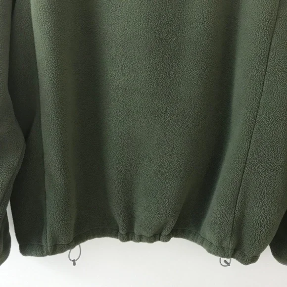 Lands End Green & Gray Zip Up Fleece Jacket - Picture 11 of 16